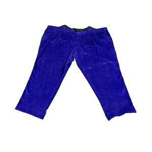 Mens Pants Custom Bespoke Purple Corduroy USA Made Size 66x30 MSRP $1200